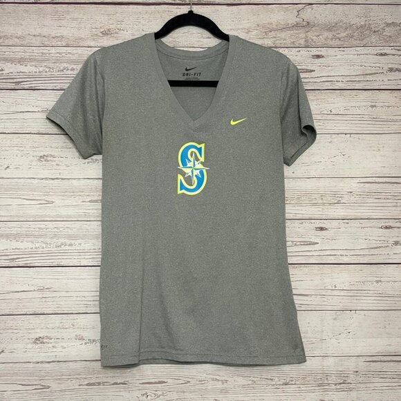 Nike DriFit Seattle Mariners Short Sleeve Shirt Medium - Picture 1 of 5
